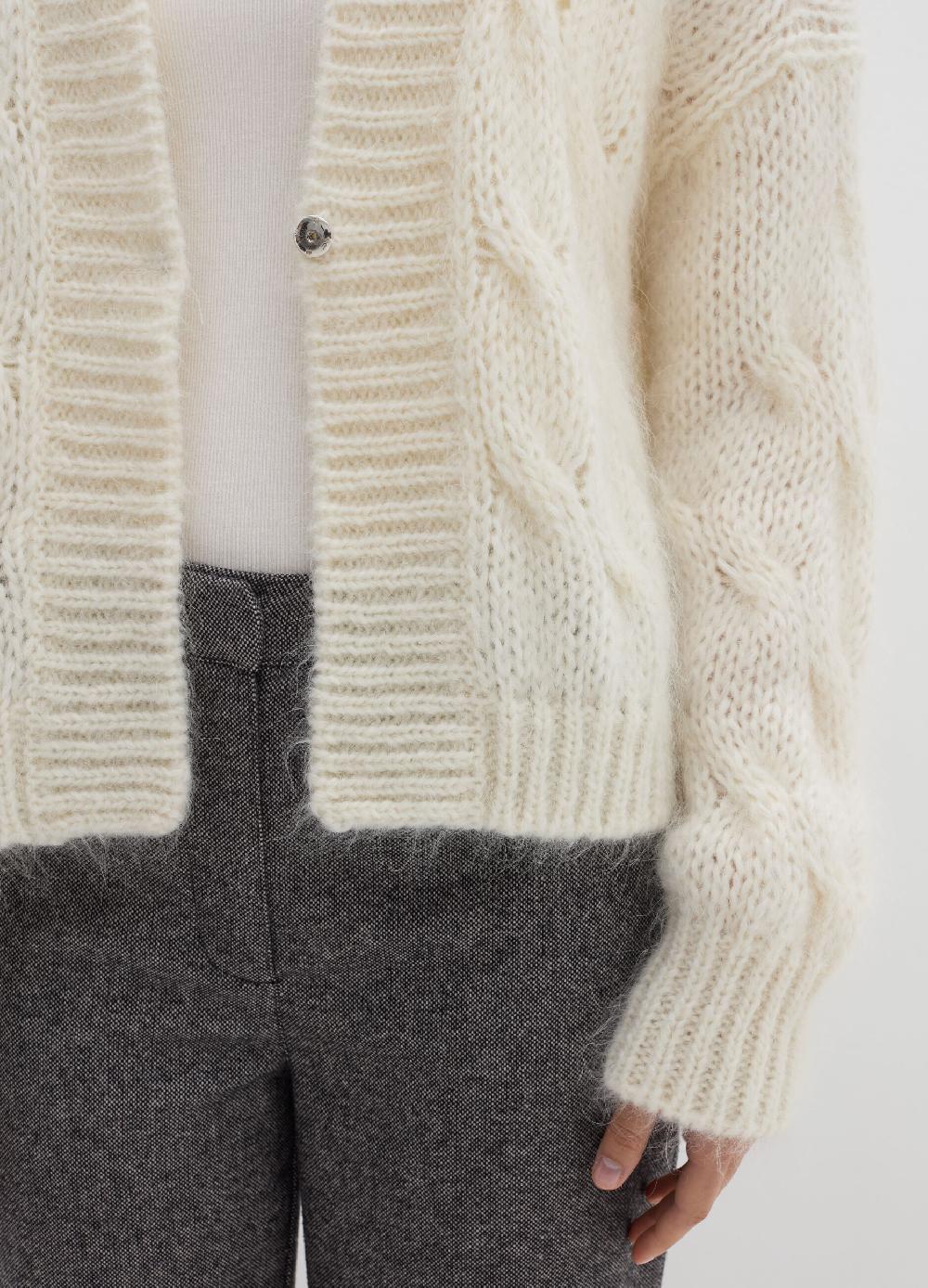 Stefanel Cardigan oversize a treccia con scollo a V Offerta