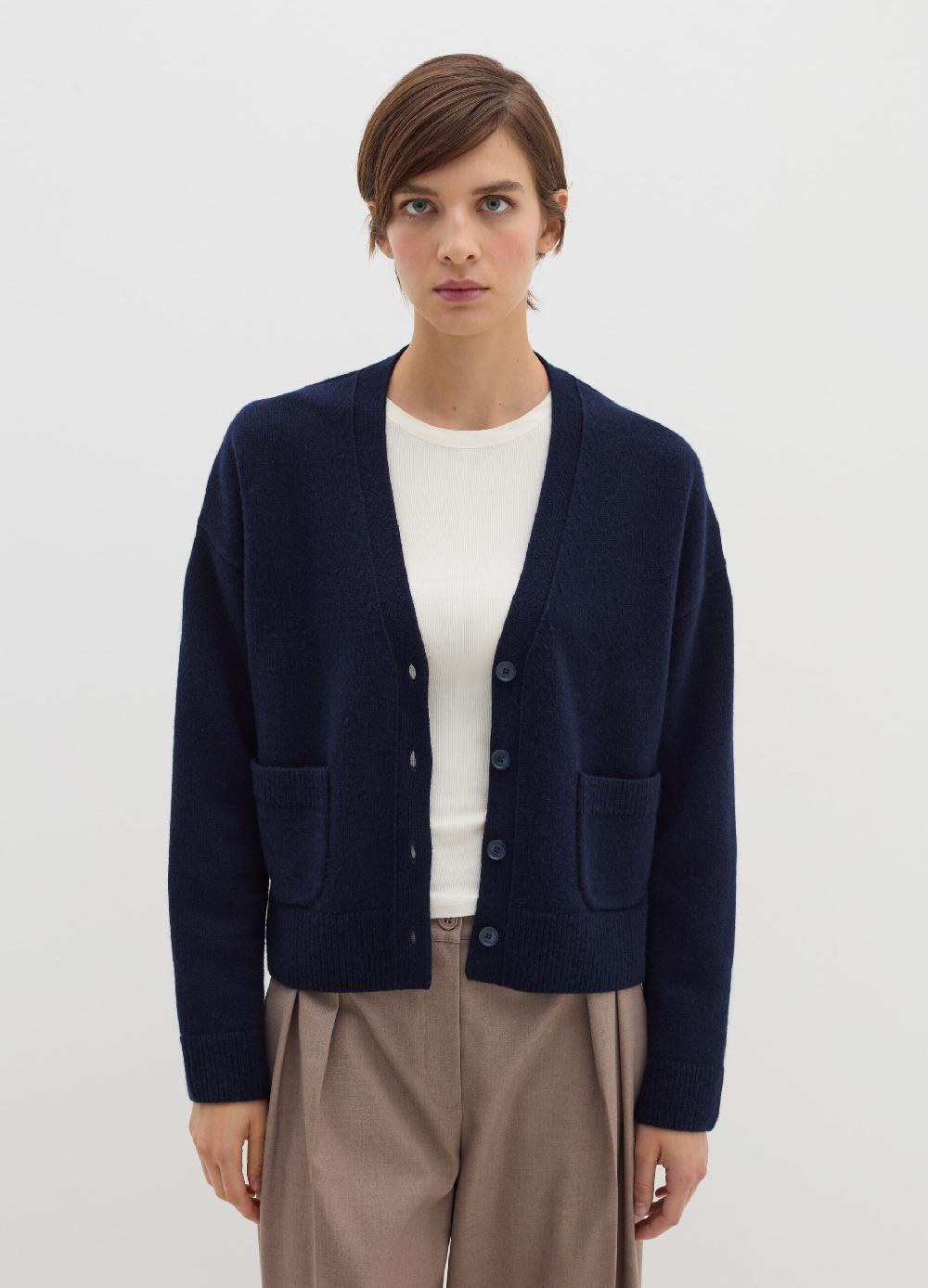 Stefanel Cardigan in lana e cashmere con scollo a V Saldi