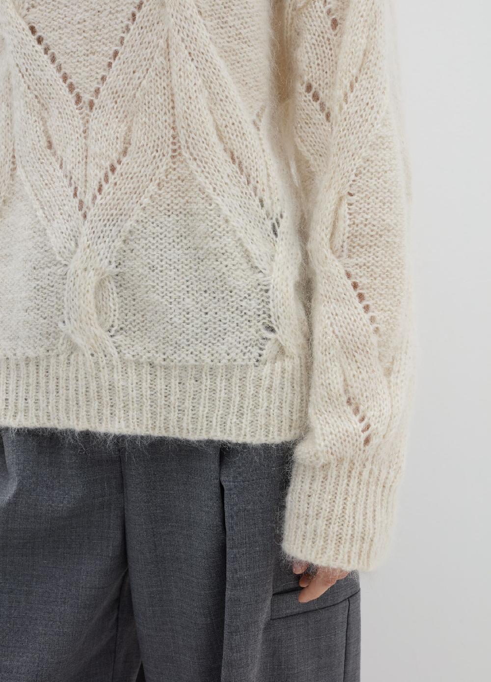 Stefanel Pullover a trecce con lurex Moda