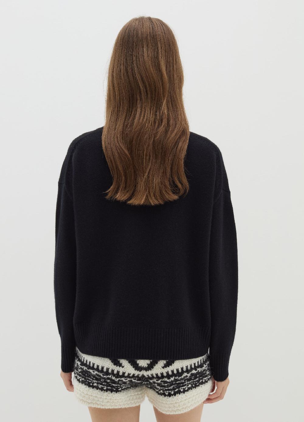 Stefanel Pullover mock neck in lana cardata Italia