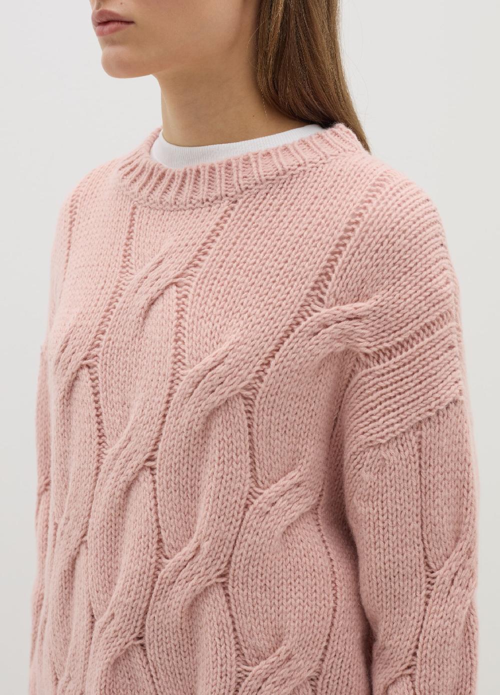 Stefanel Pullover oversize con lavorazione a treccia 2025