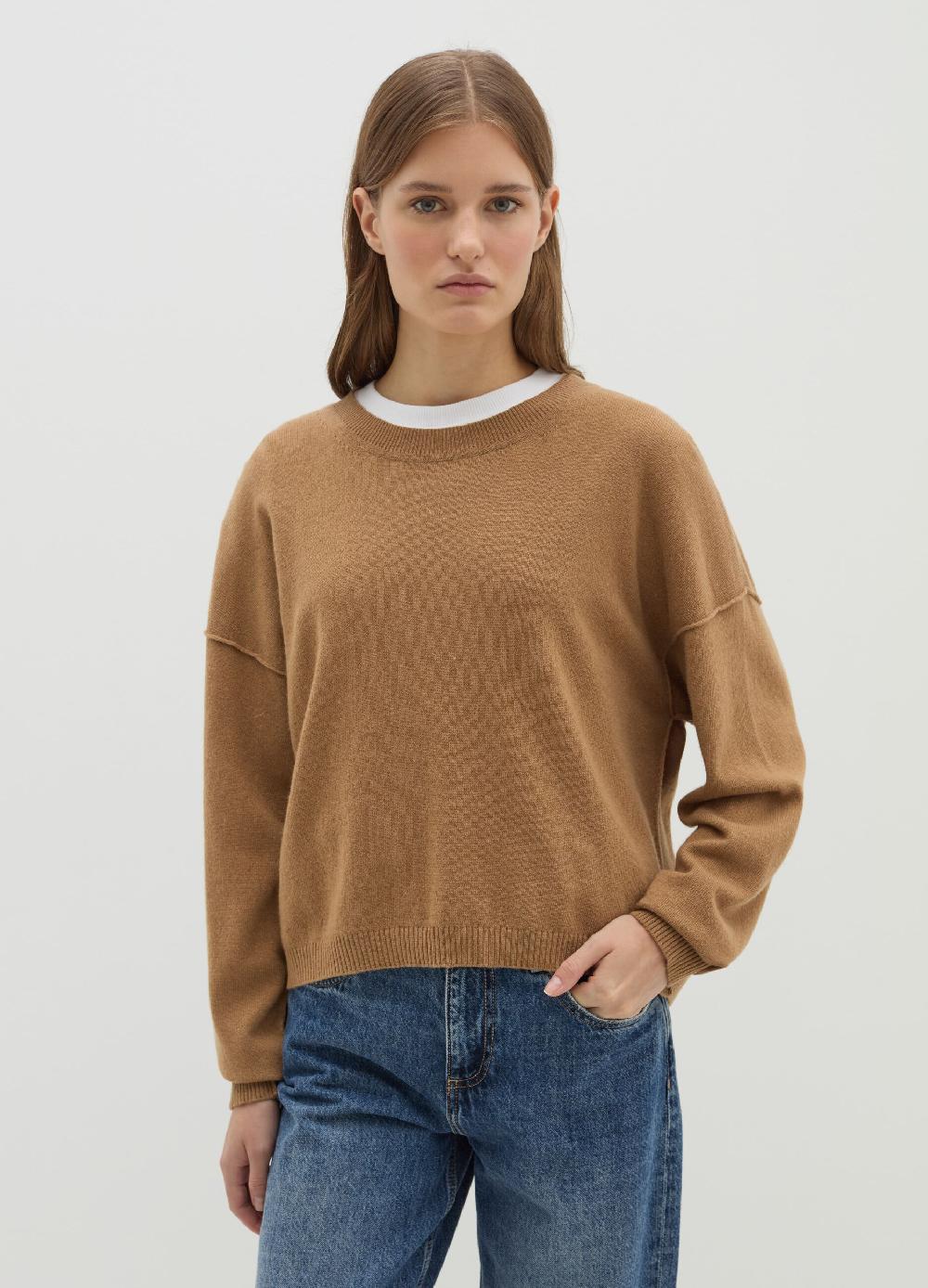 Stefanel Pullover oversize con scollo rotondo In Linea