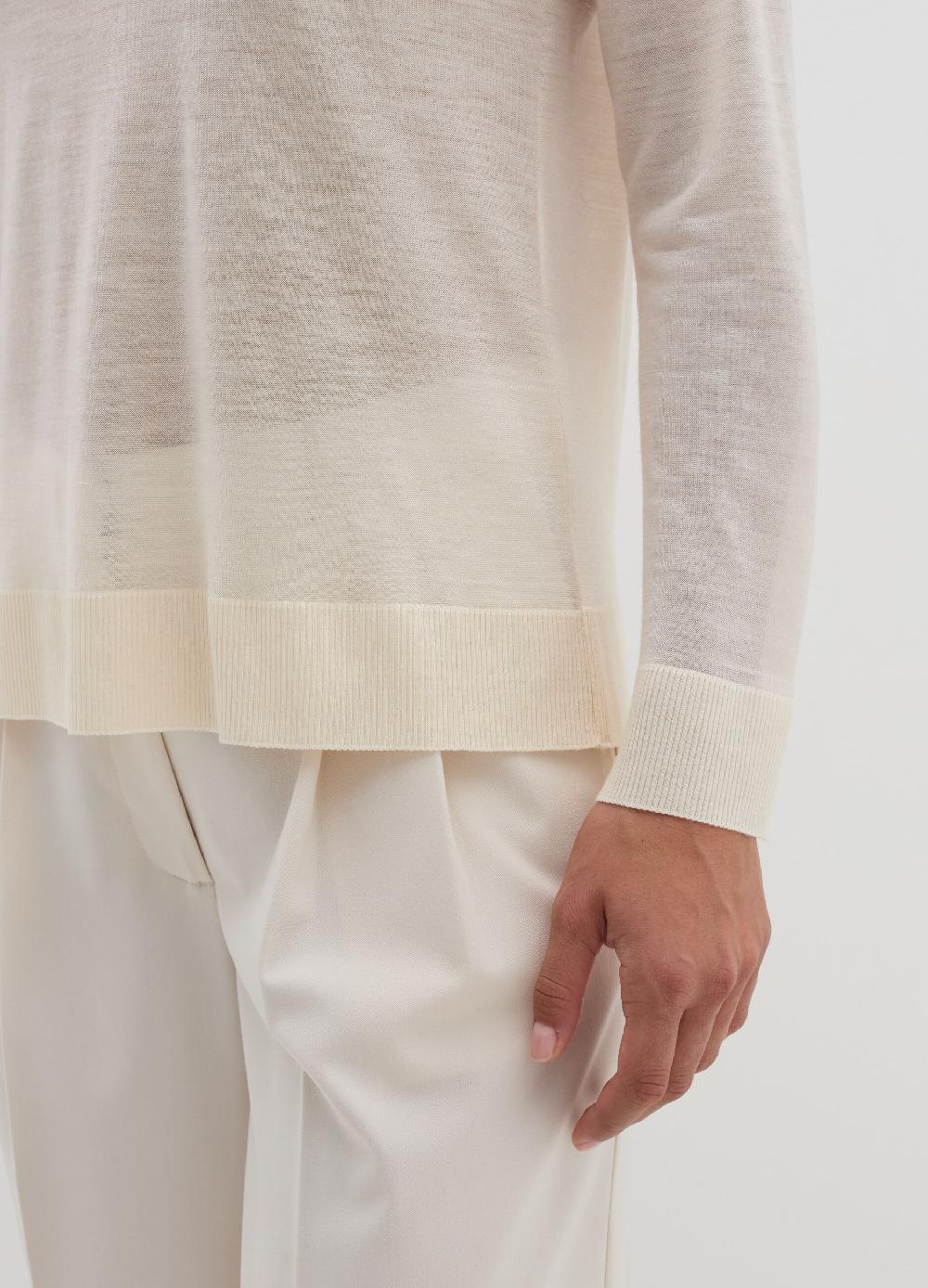 Stefanel Maglia a maniche lunghe in lana e Lyocell Promozione