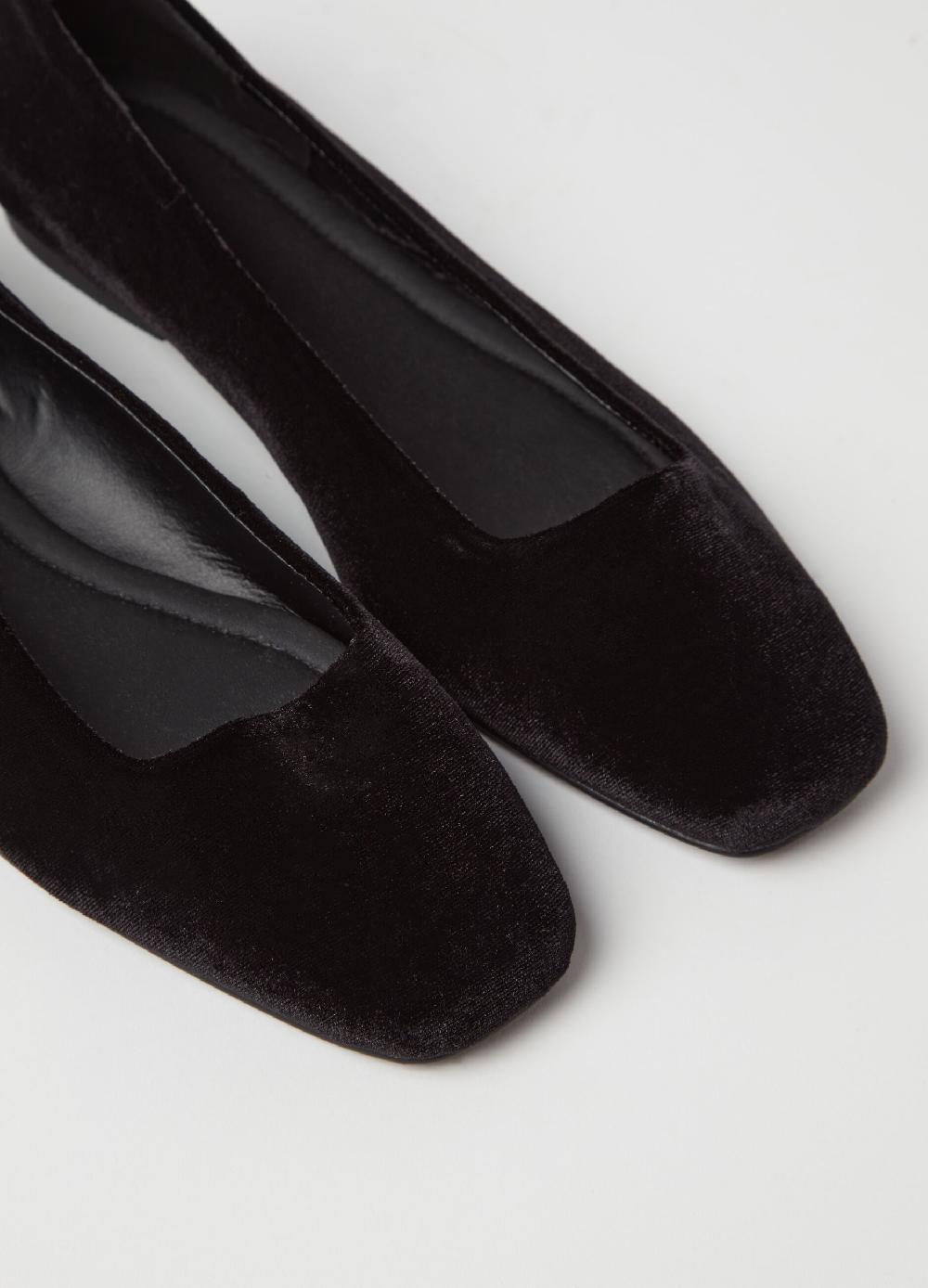Stefanel Ballerina in velluto con cinturino in strass Promozione Limitata
