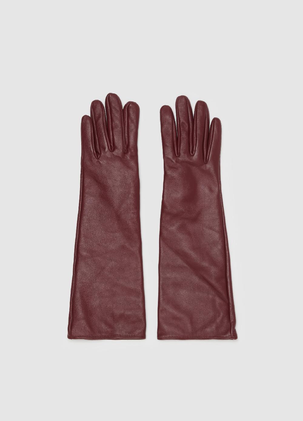 Stefanel Guanti midi in pelle Vendita Calda