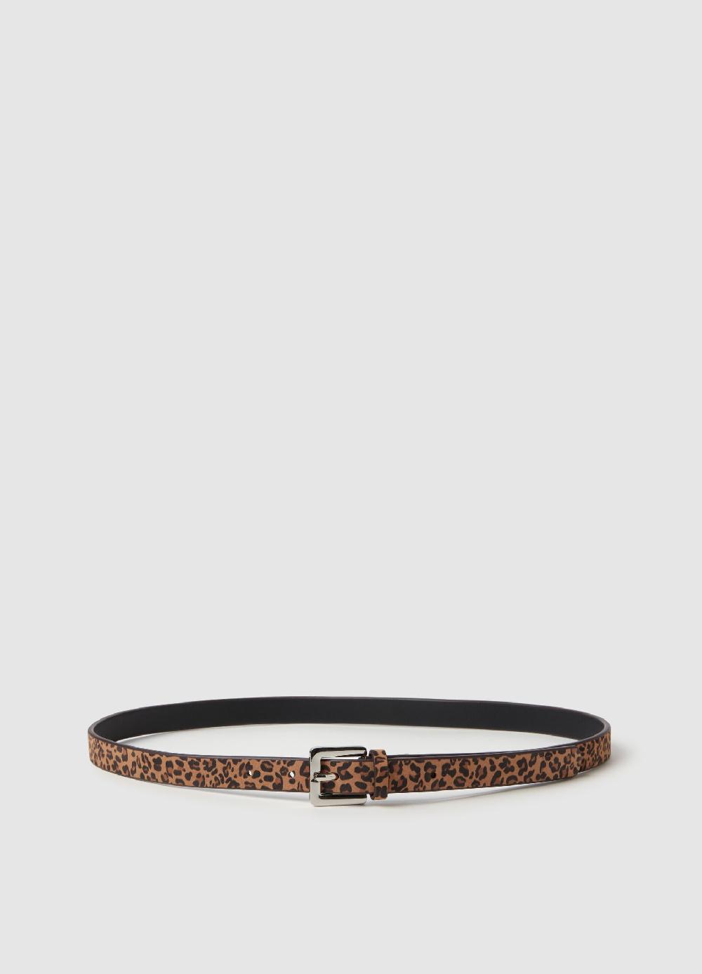 Stefanel Cintura in pelle animalier Offerta