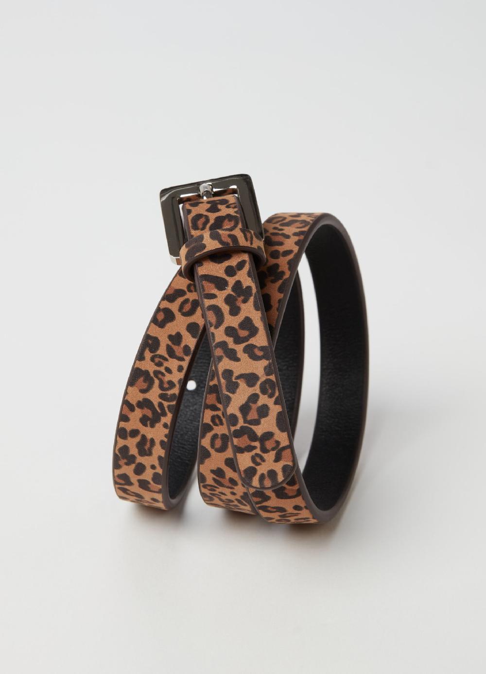 Stefanel Cintura in pelle animalier Offerta
