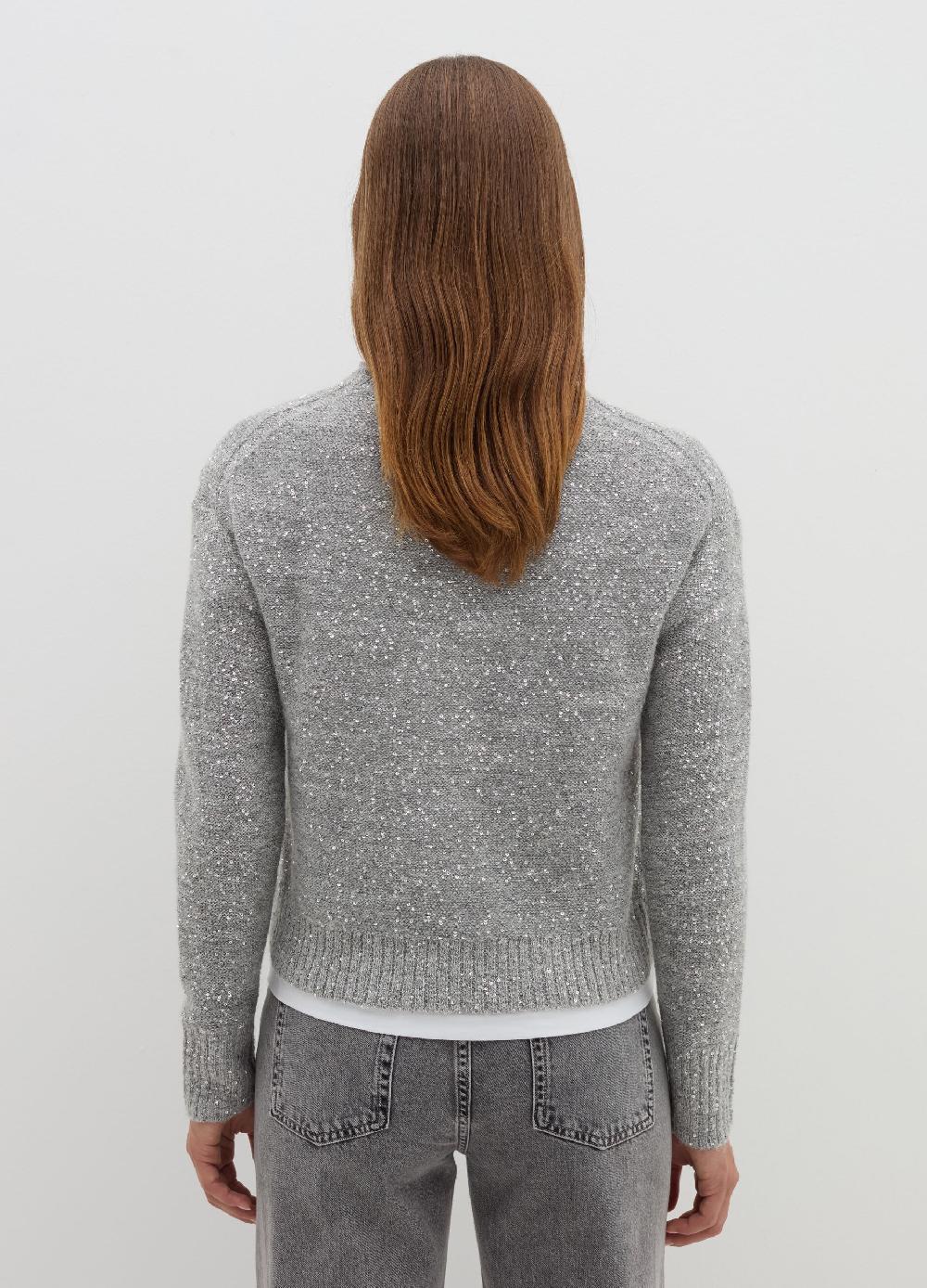 Stefanel Pullover in mohair con micro paillettes Negozio