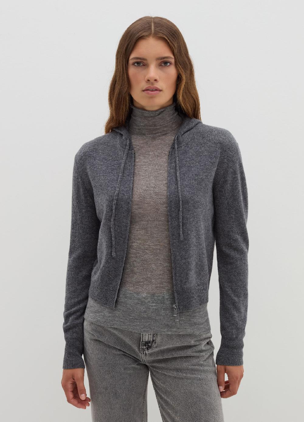 Stefanel Cardigan in lana e cashmere con cappuccio 2025