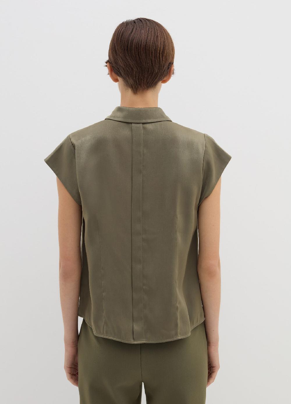 Stefanel Camicia in viscosa a maniche corte Super sconto