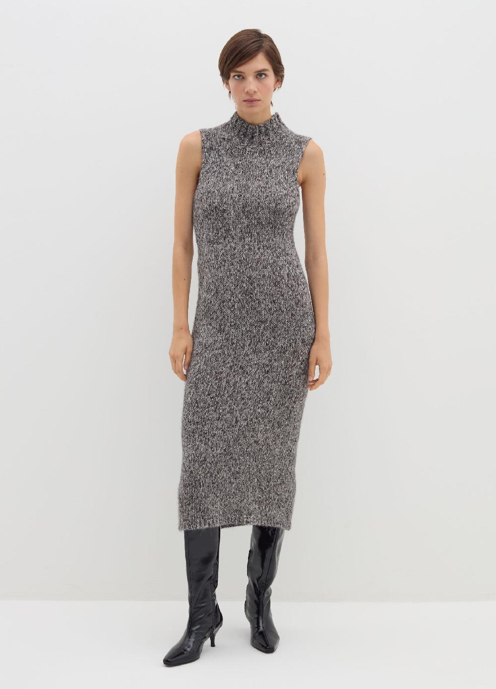 Stefanel Vestito lungo in maglia effetto mouline