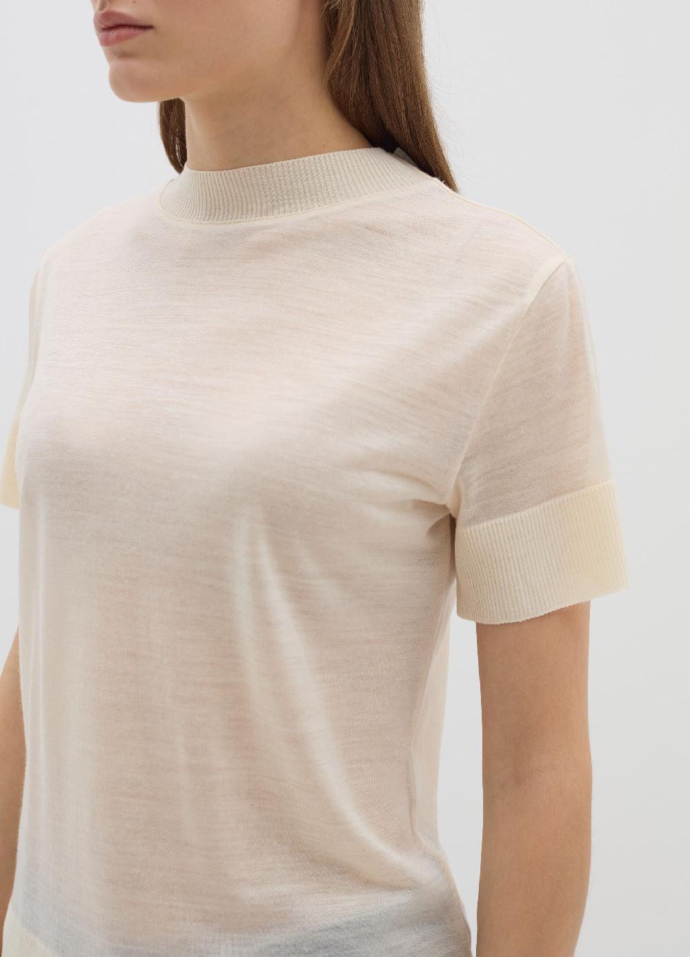 Stefanel T-shirt in lana e Lyocell Spedizione Gratuita