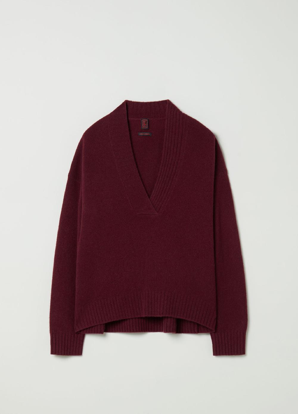 Stefanel Pullover in cashmere con scollo a V Negozi Online