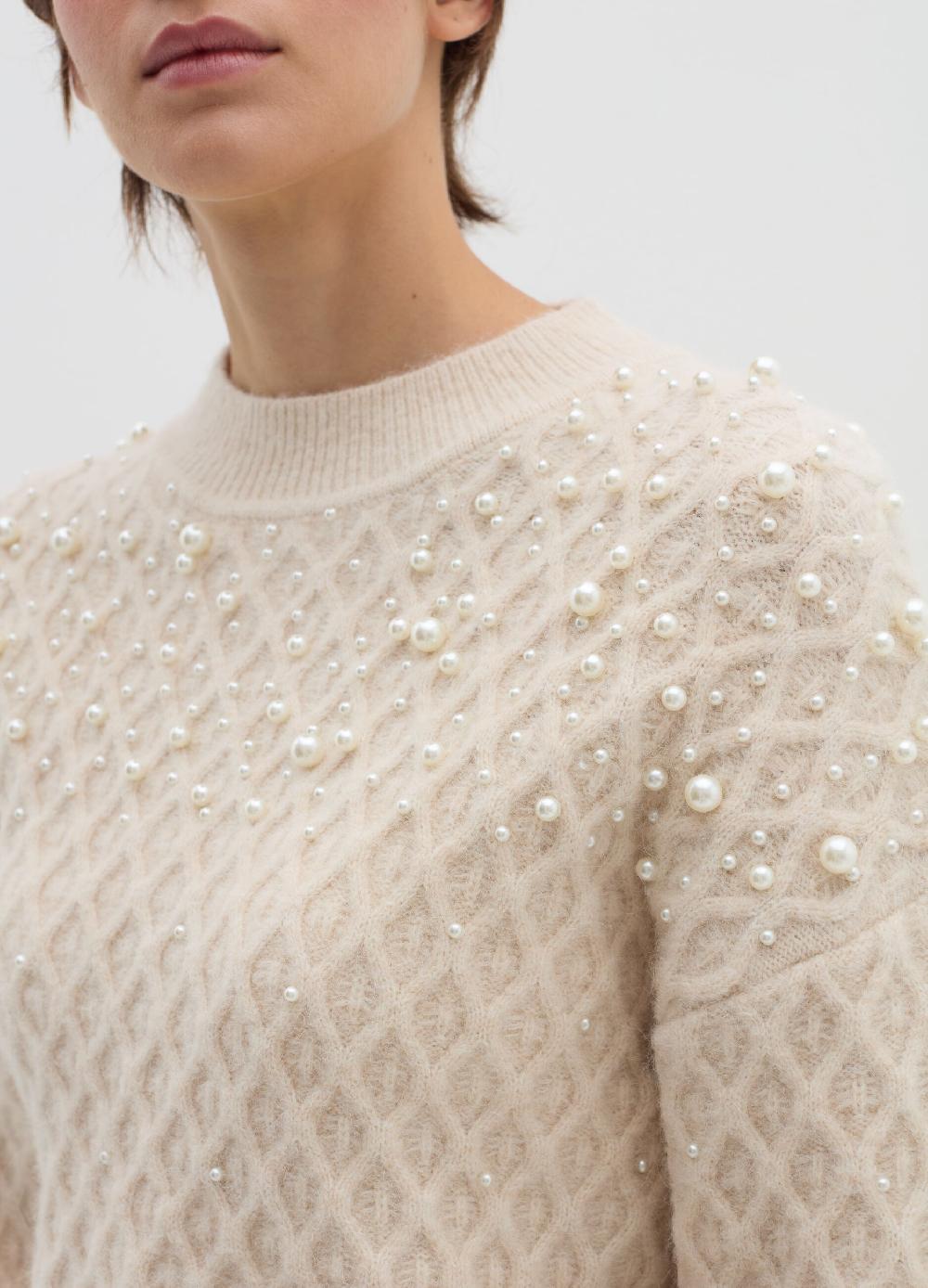 Stefanel Maglia a rombi con perle Affare Del Giorno