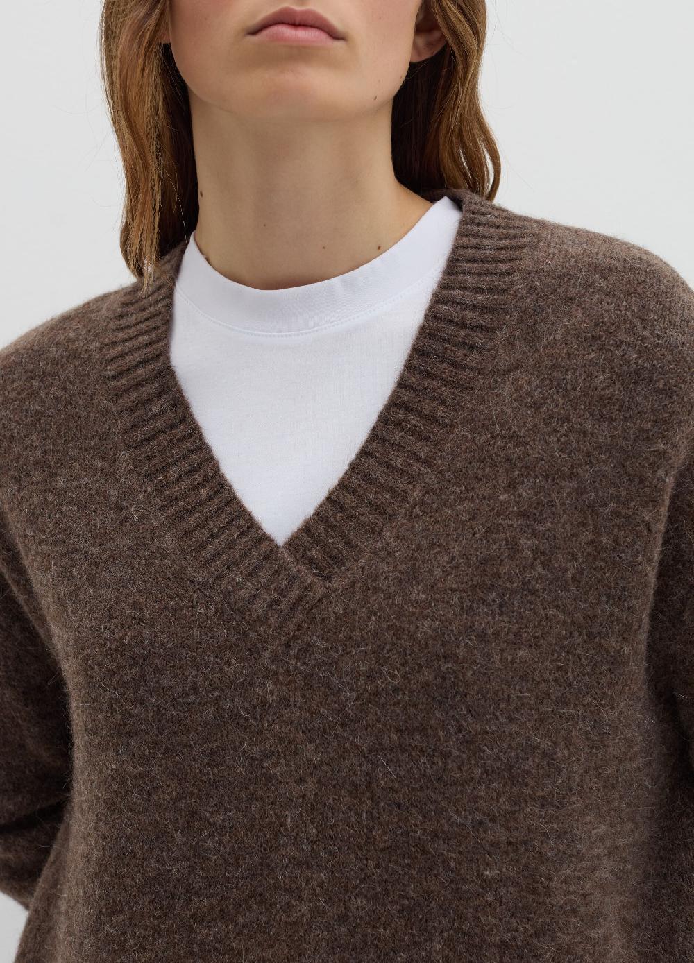 Stefanel Pullover oversize con scollo a V Sottocosto