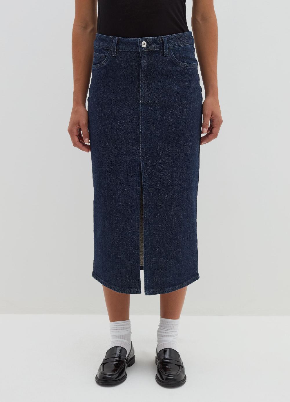 Stefanel Gonna lunga a tubo in denim Offerte