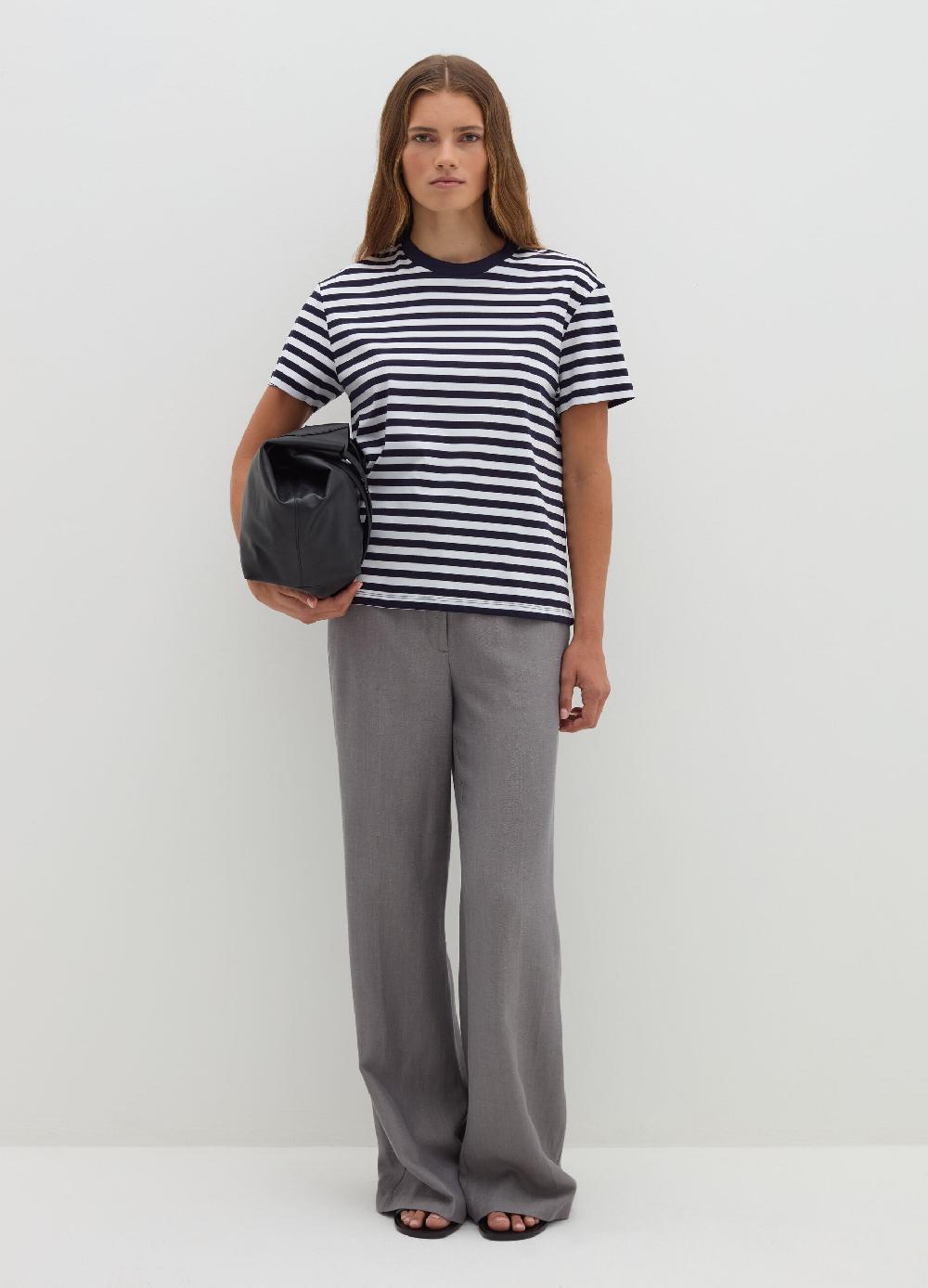 Stefanel T-shirt in jersey di cotone a righe