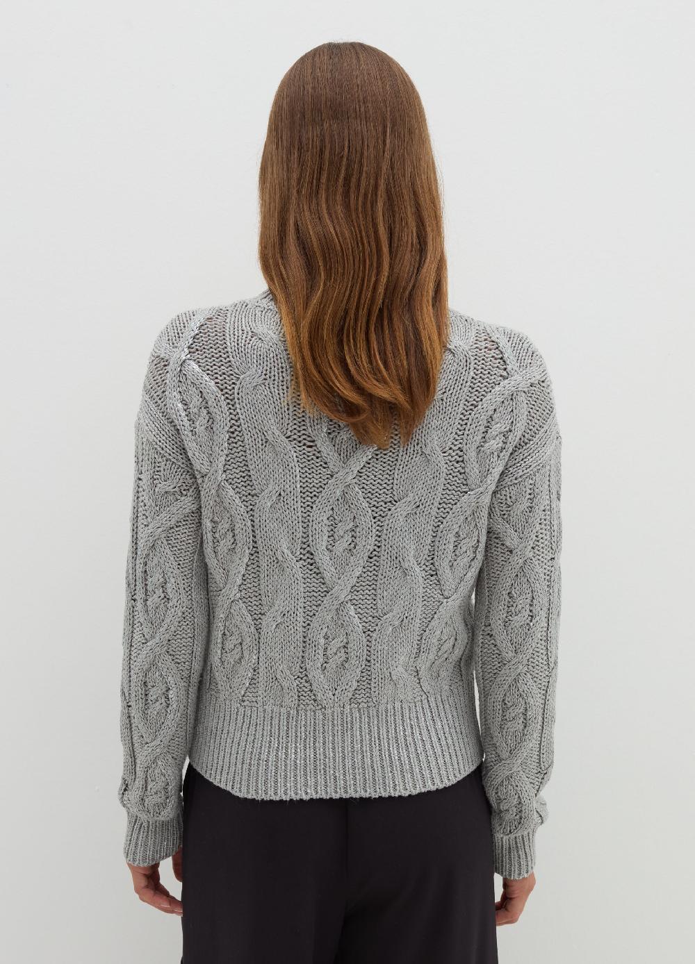 Stefanel Pullover a treccia in misto cotone Nuovo