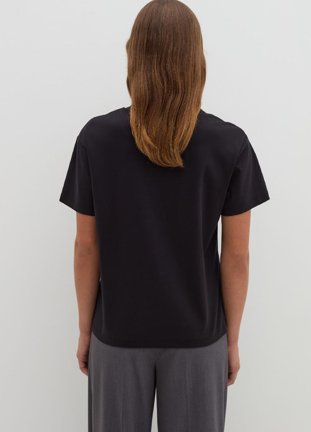 Stefanel T-shirt in jersey con scollo rotondo Spedizione Gratuita