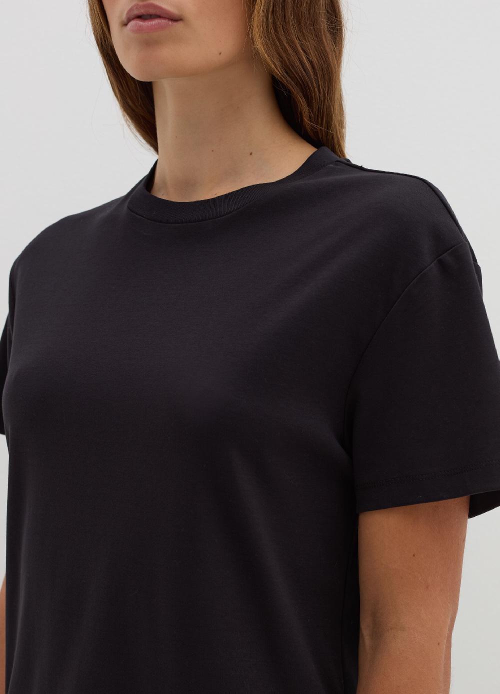 Stefanel T-shirt in jersey con scollo rotondo Spedizione Gratuita