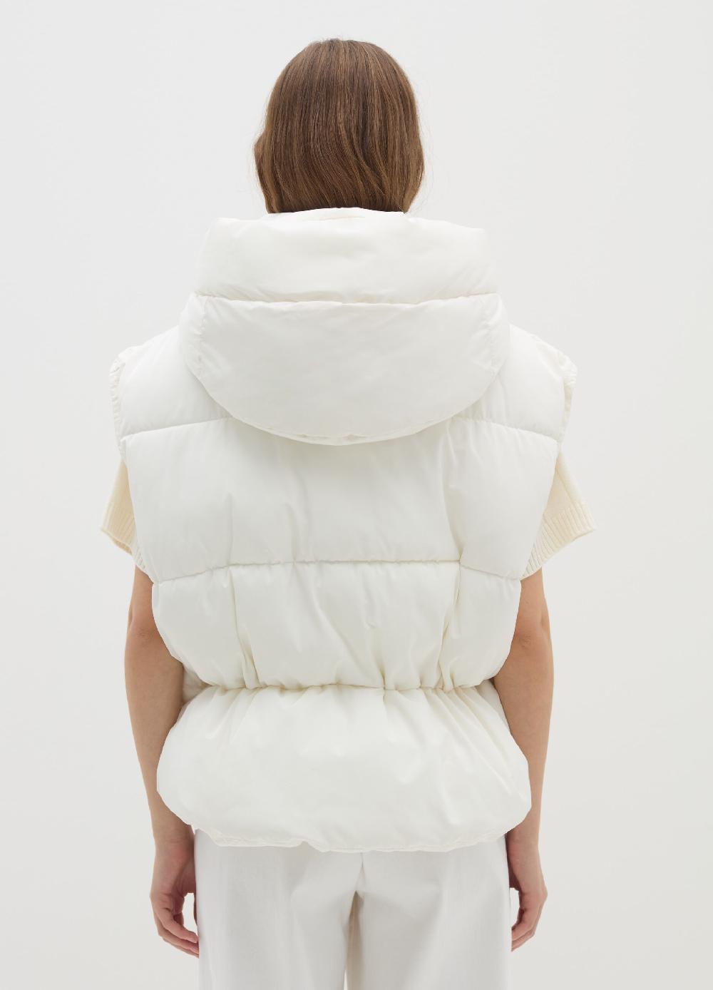 Stefanel Gilet imbottito con cappuccio rimovibile Sconto