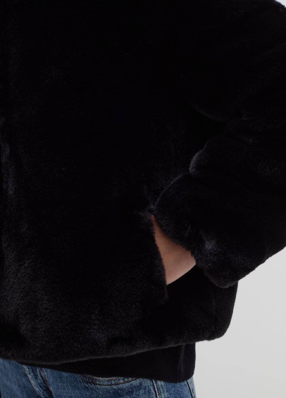 Stefanel Giacca corta teddy con cappuccio Online