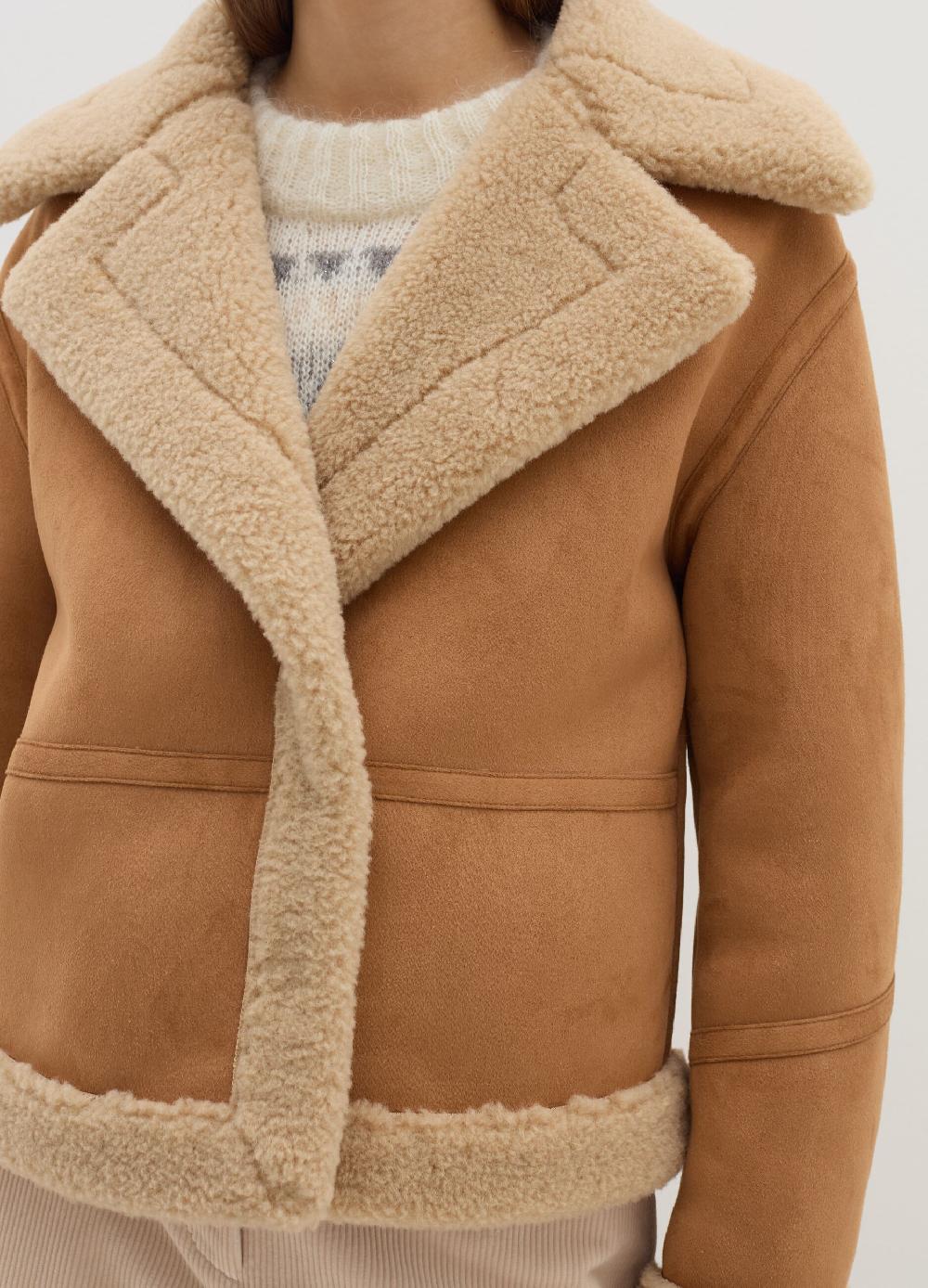 Stefanel Montone con interno in shearling Outlet