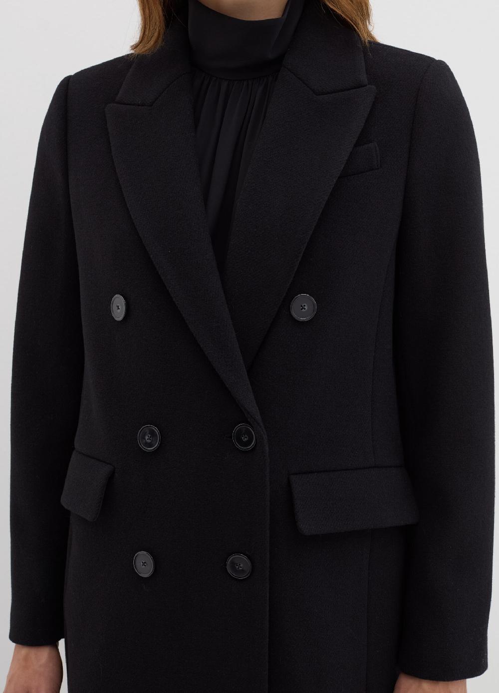 Stefanel Cappotto doppiopetto in panno Saldi Di Fabbrica