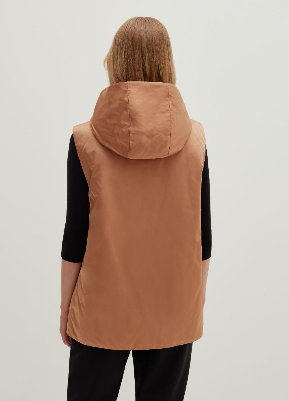 Stefanel Gilet full-zip ultralight con cappuccio Italia