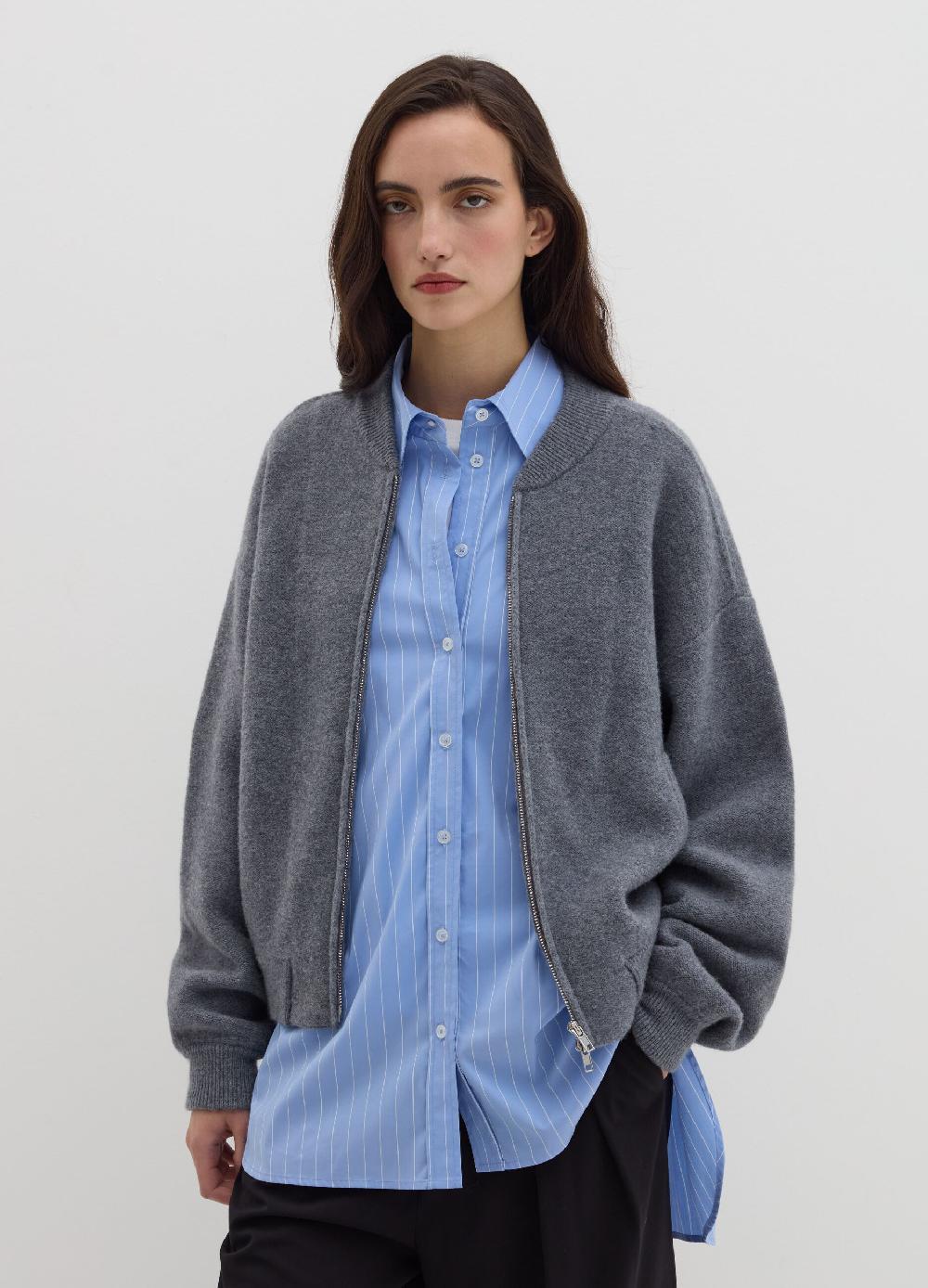 Stefanel Bomber oversize in lana cotta Qualità