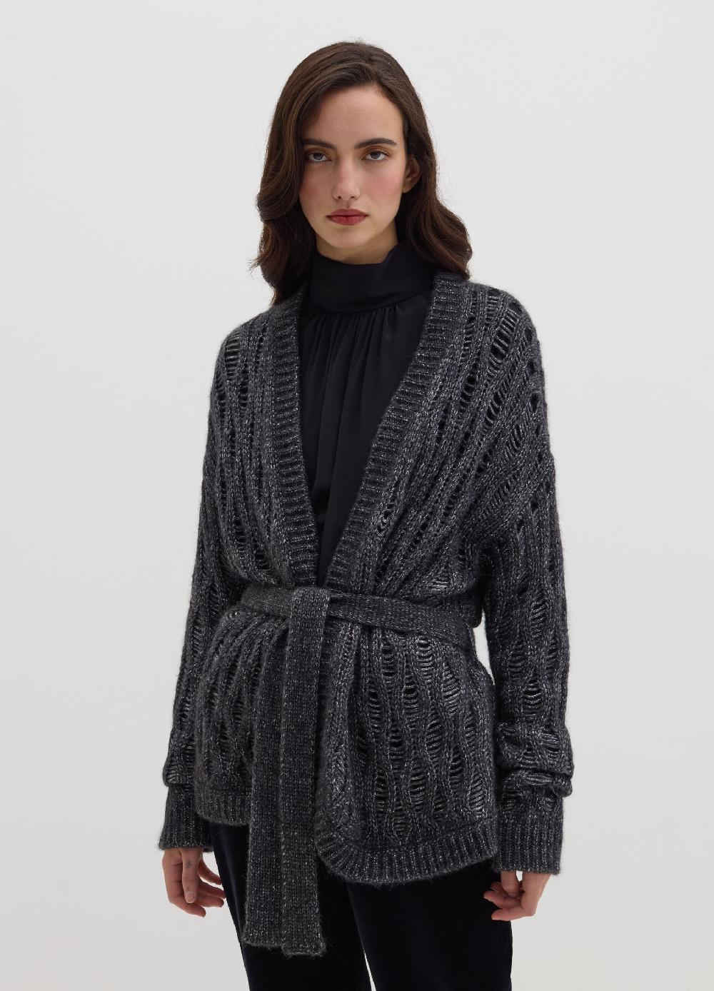 Stefanel Coatigan in lurex con cintura Promozione