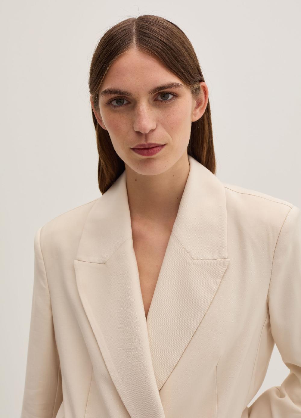 Stefanel Blazer fluido doppiopetto in twill tecnico Qualità Garantita