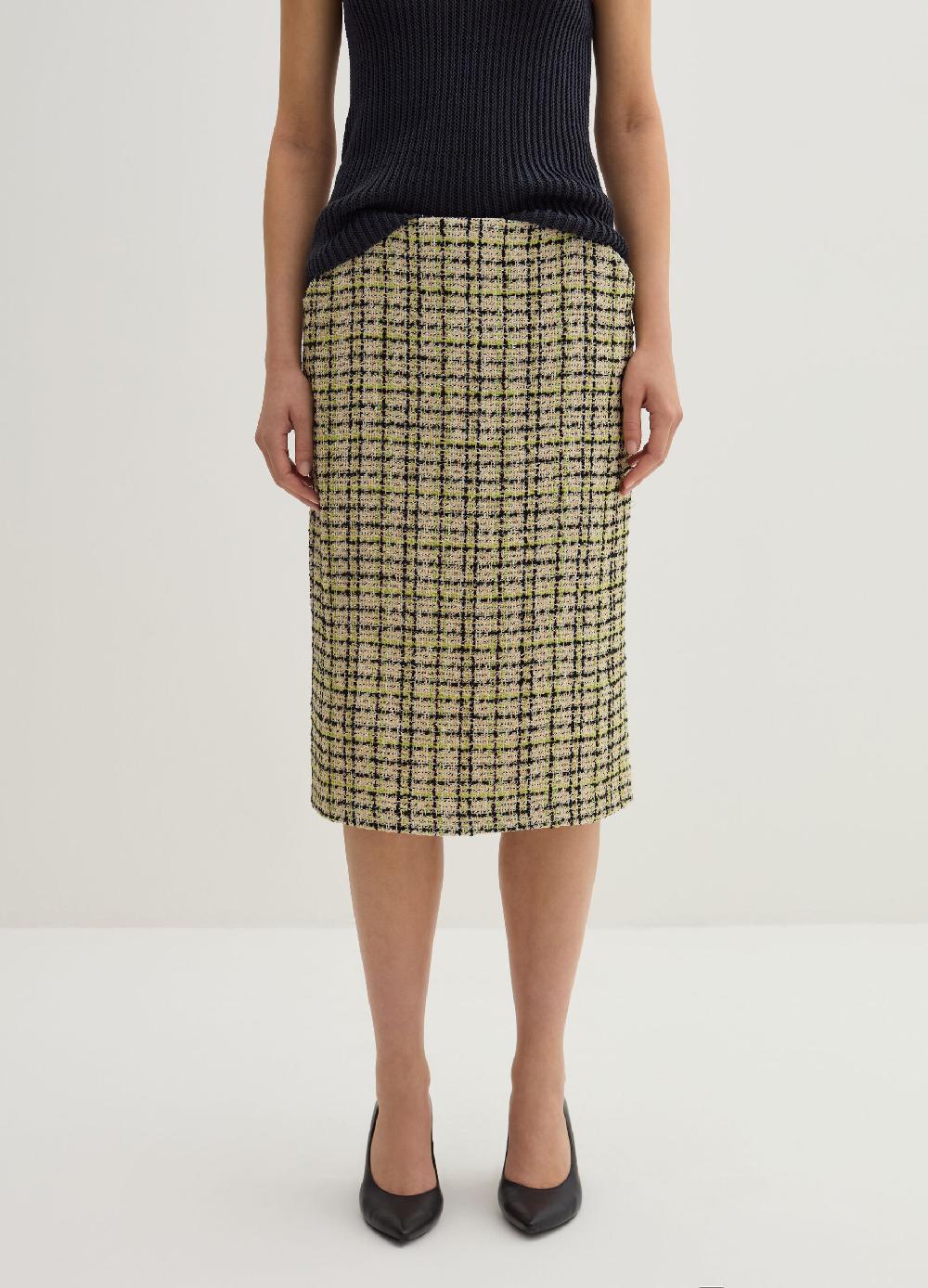 Stefanel Gonna midi a tubo in tweed Shopping Online