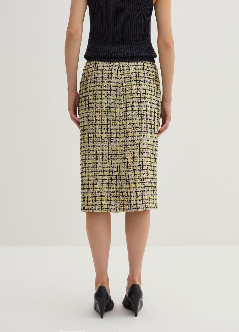 Stefanel Gonna midi a tubo in tweed Shopping Online