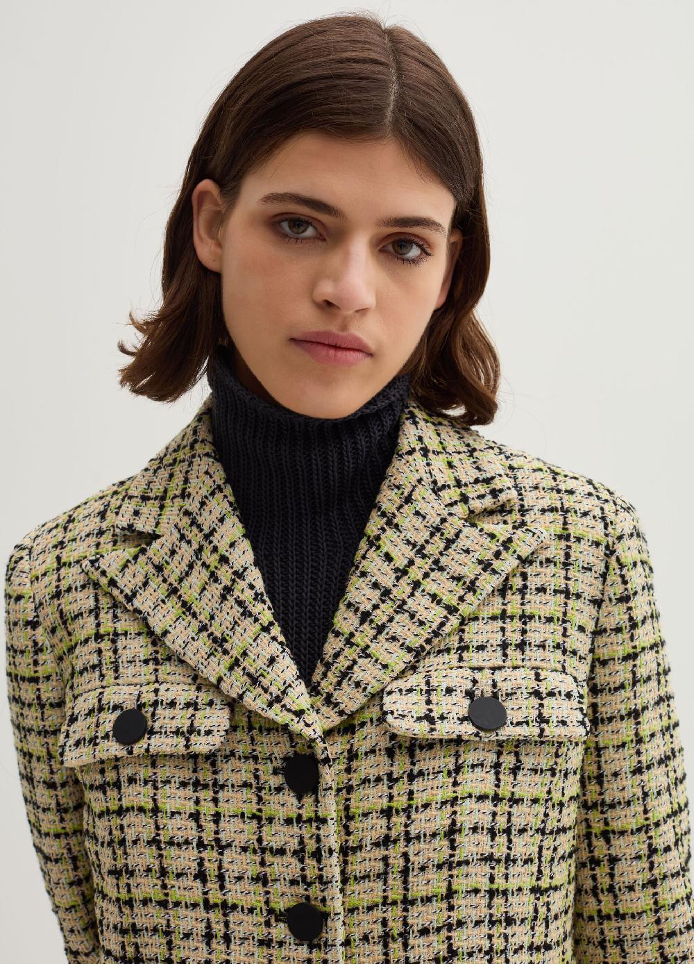 Stefanel Giacca corta in tweed Affare Del Giorno