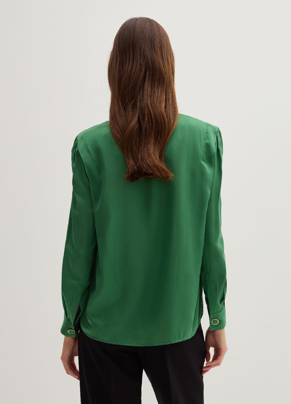 Stefanel Blusa in satin boxy fit In Saldo