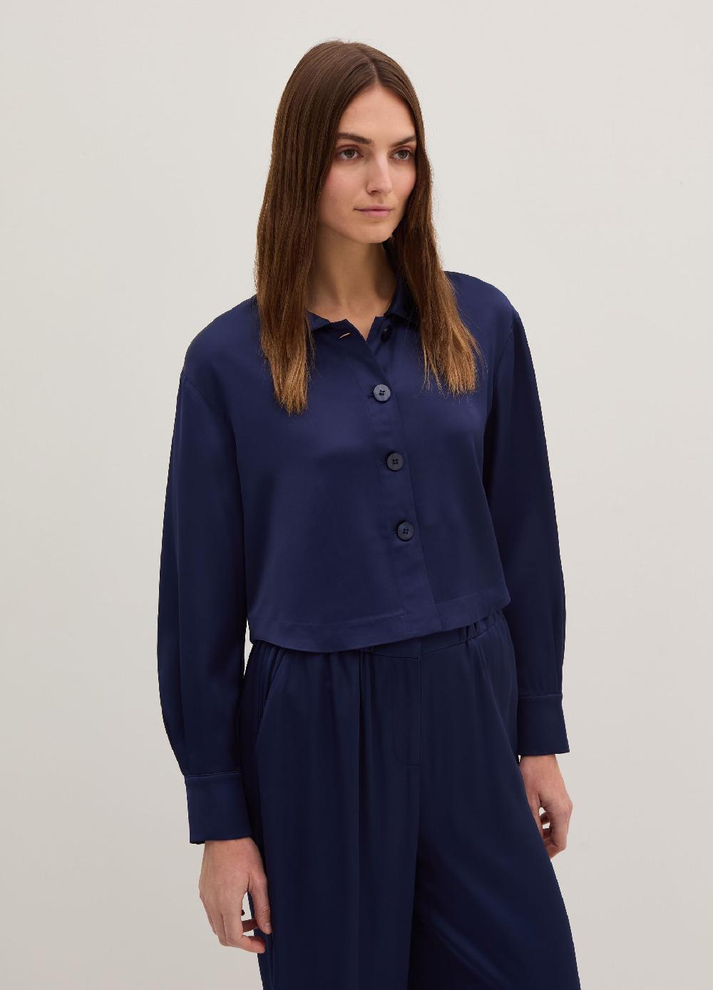 Stefanel Top camicia in satin Qualità