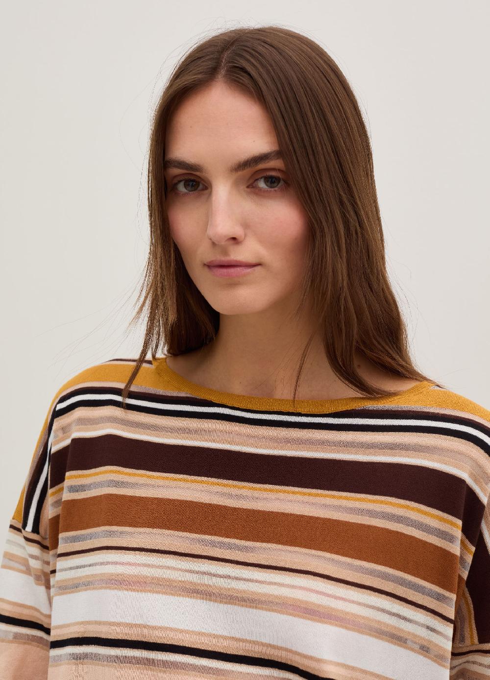 Stefanel Maglia a righe effetto trasparente Promozione