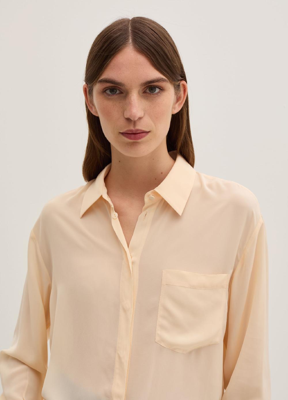 Stefanel Camicia in viscosa con tasca Shopping Online