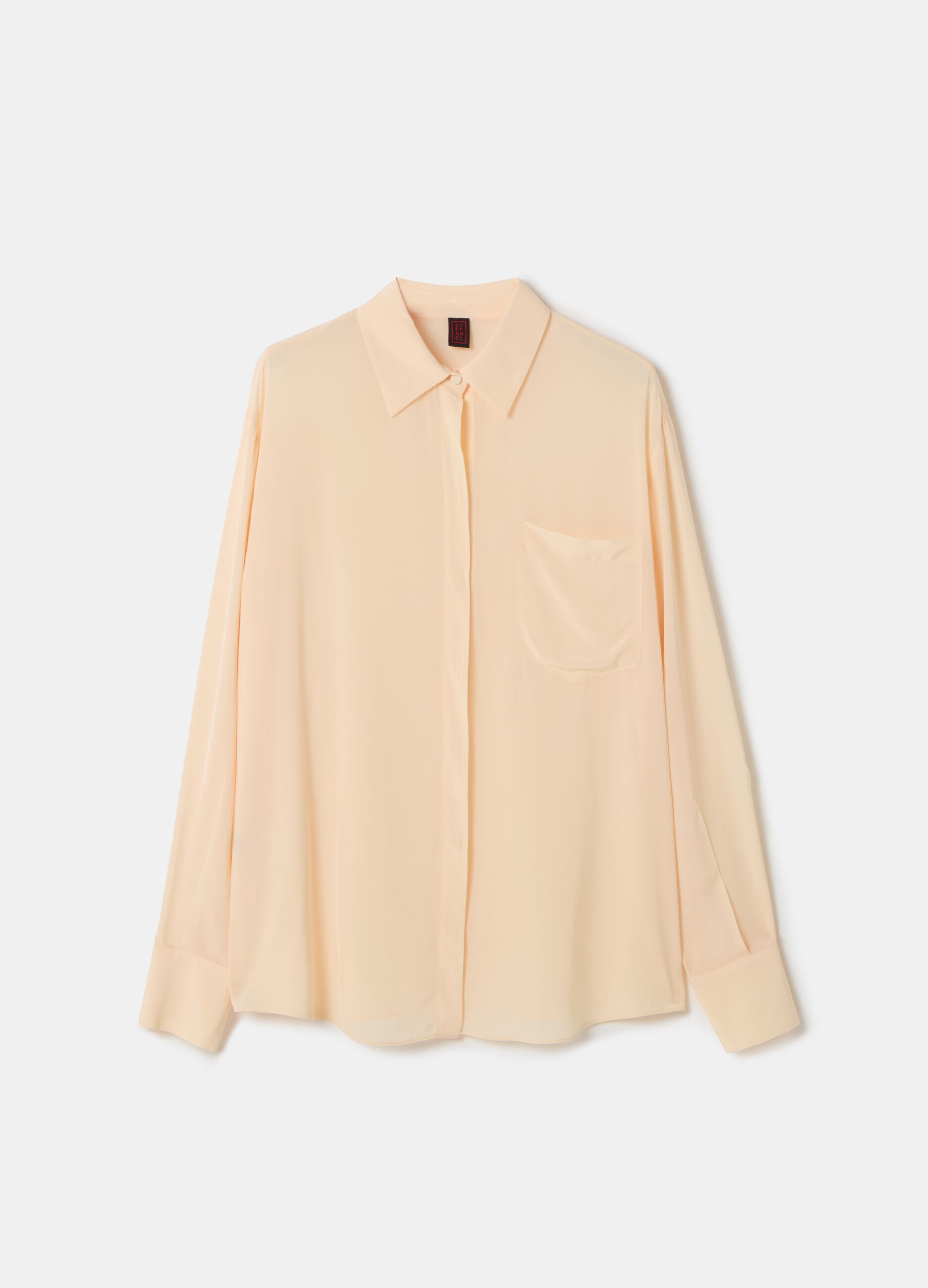 Stefanel Camicia in viscosa con tasca Shopping Online