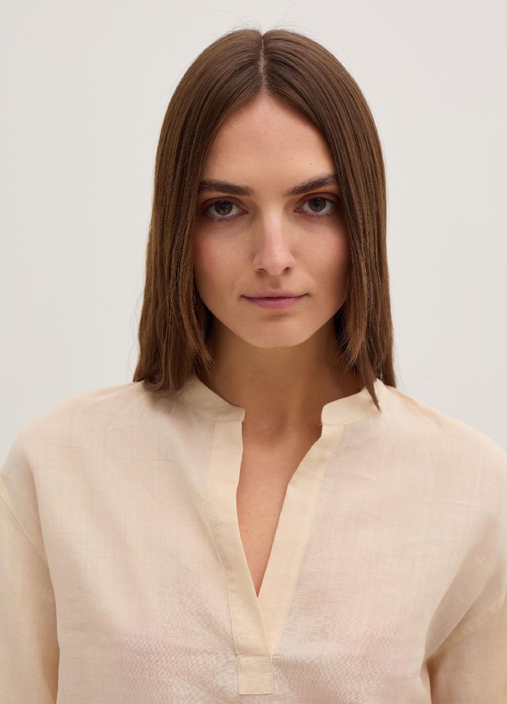Stefanel Blusa over in ramie con laccetti Hotsell
