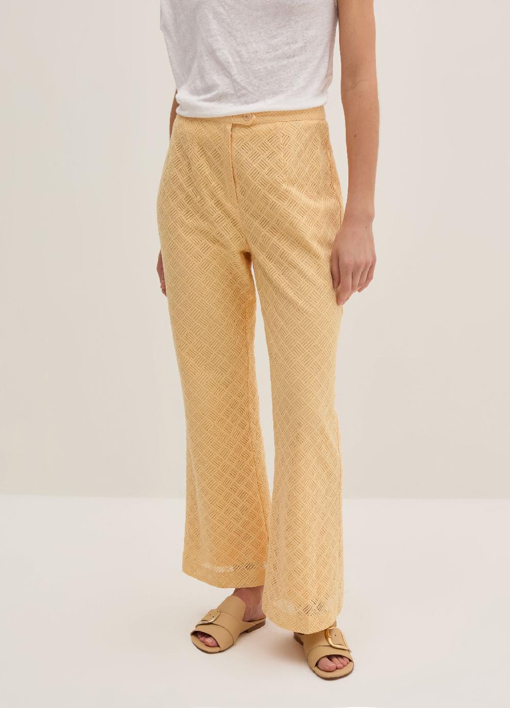 Stefanel Pantalone flare fit con motivo geometrico Negozio