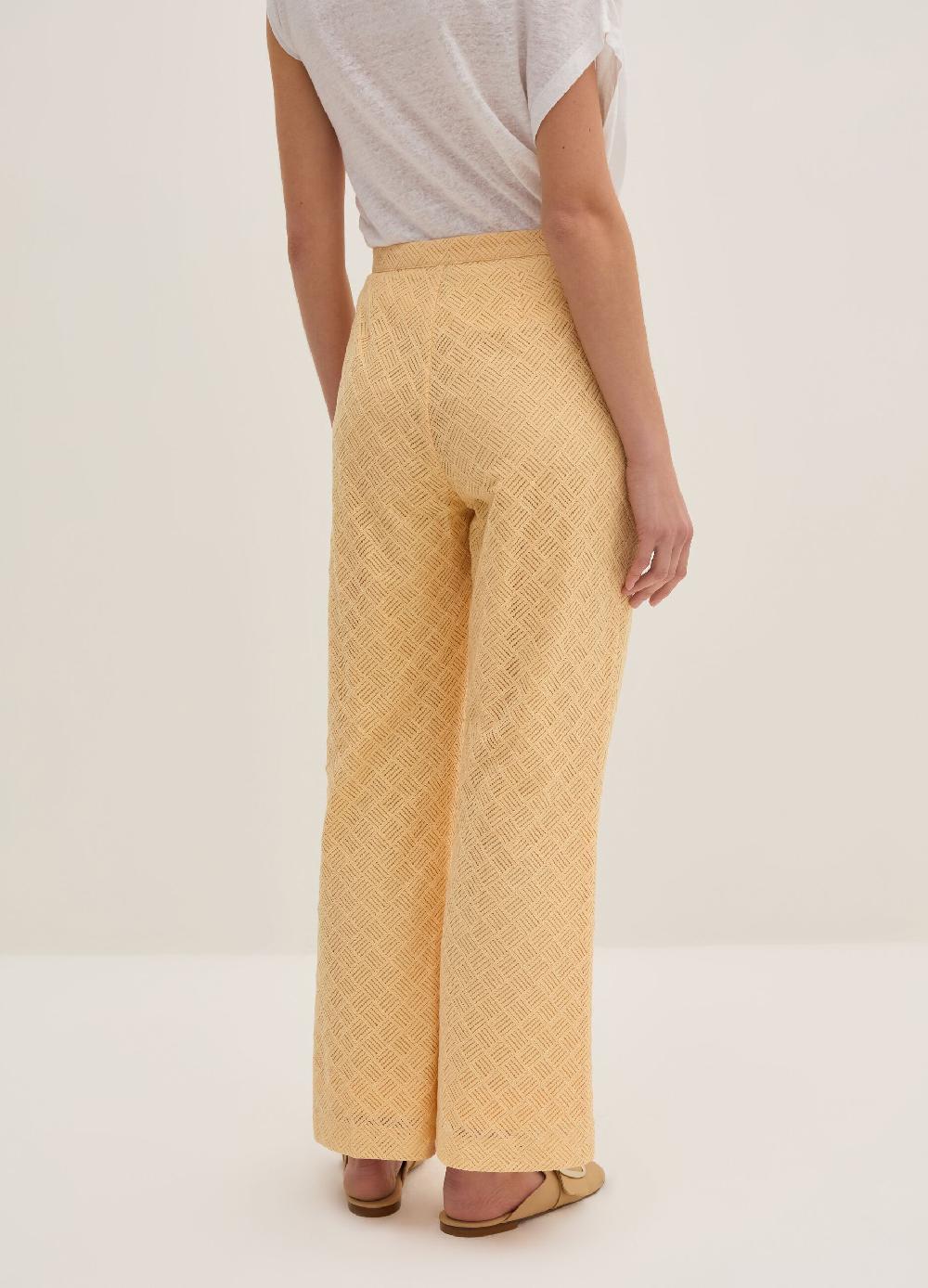 Stefanel Pantalone flare fit con motivo geometrico Negozio