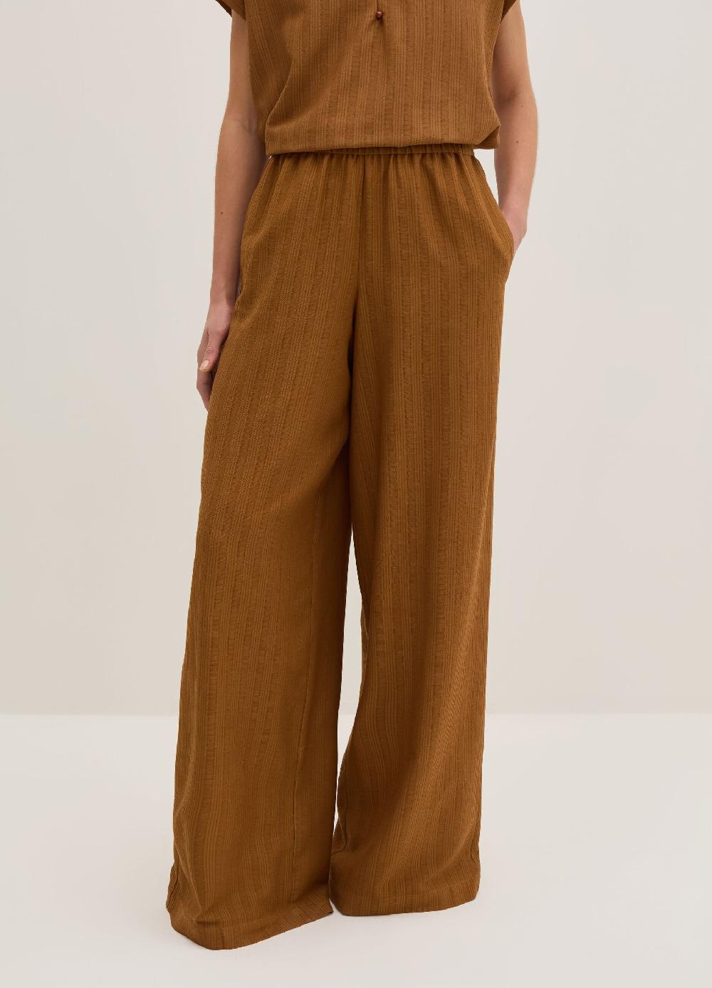Stefanel Pantalone pigiama gessato Nuovo