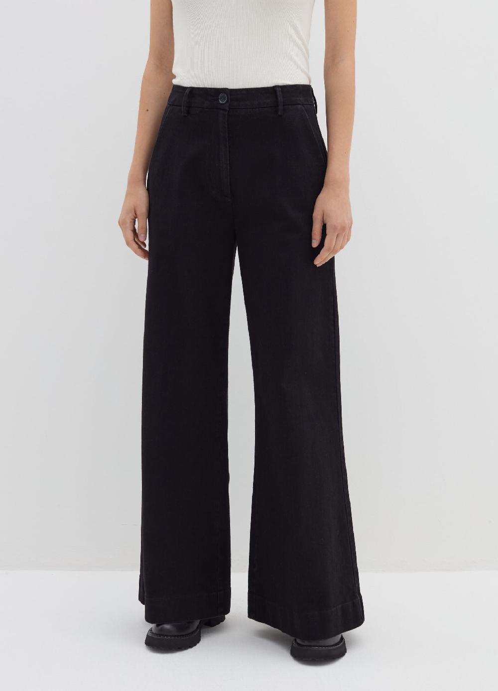 Stefanel Jeans a gamba larga tinta unita Promozione