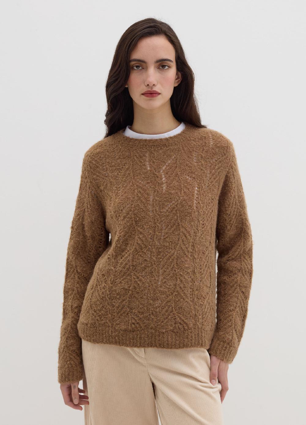 Stefanel Pullover con motivo traforato Fino Al -60%