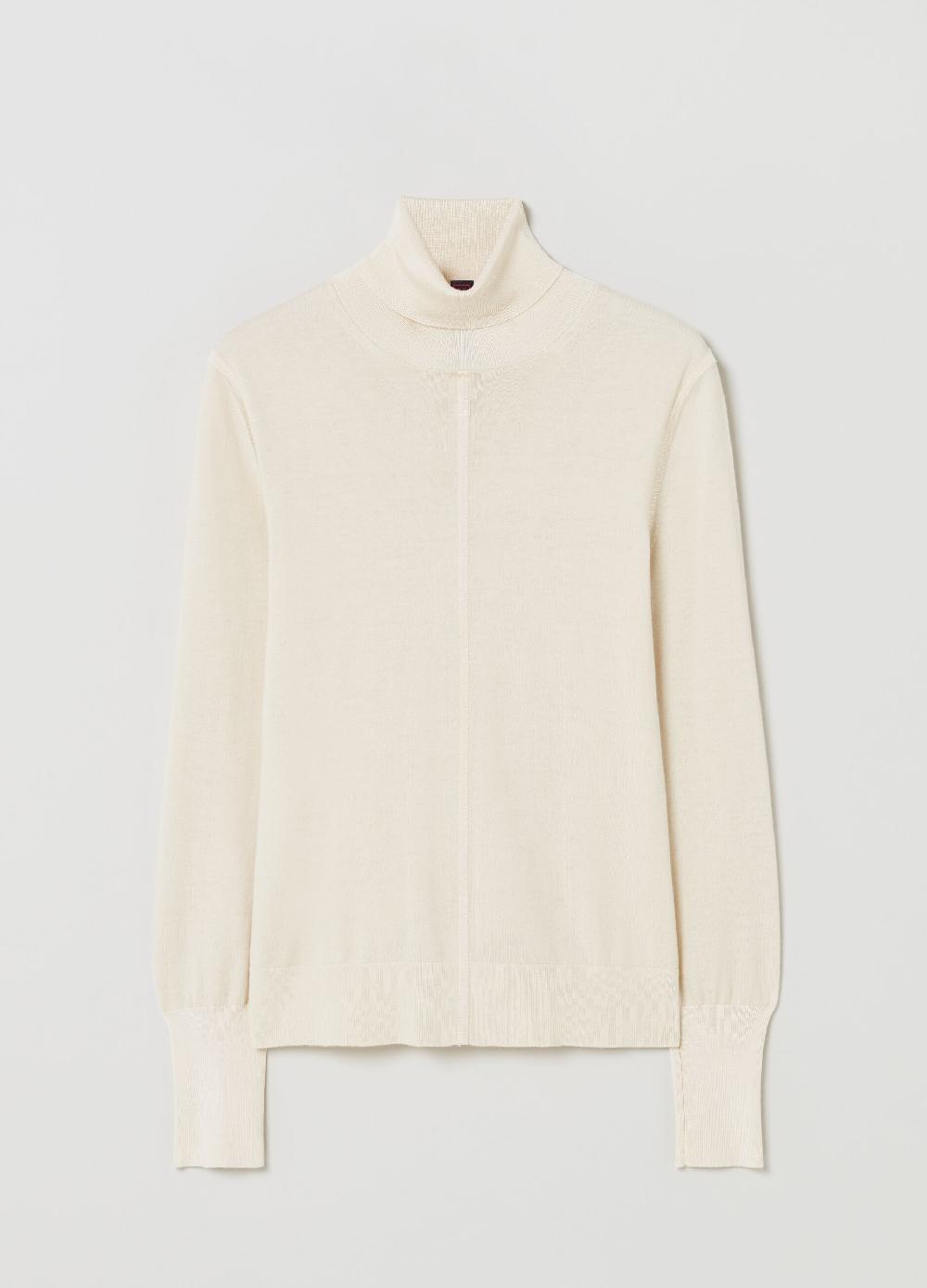 Stefanel Pullover in lana e seta a collo alto Novità