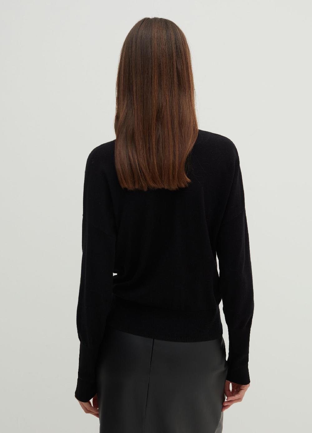 Stefanel Pullover in lana e seta con scollo a V Bestseller