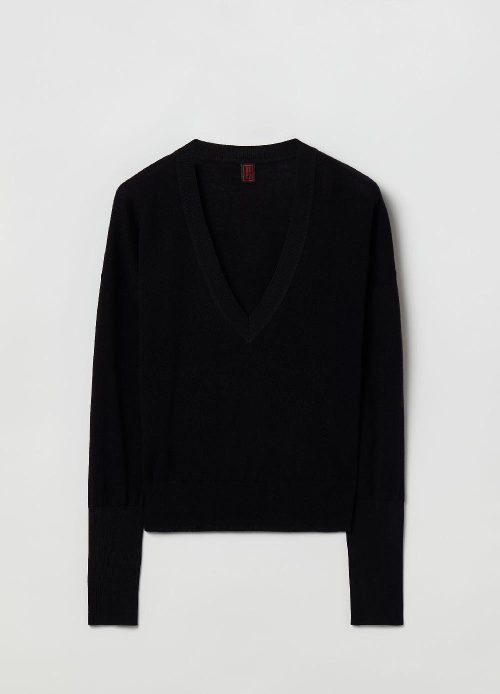 Stefanel Pullover in lana e seta con scollo a V Bestseller