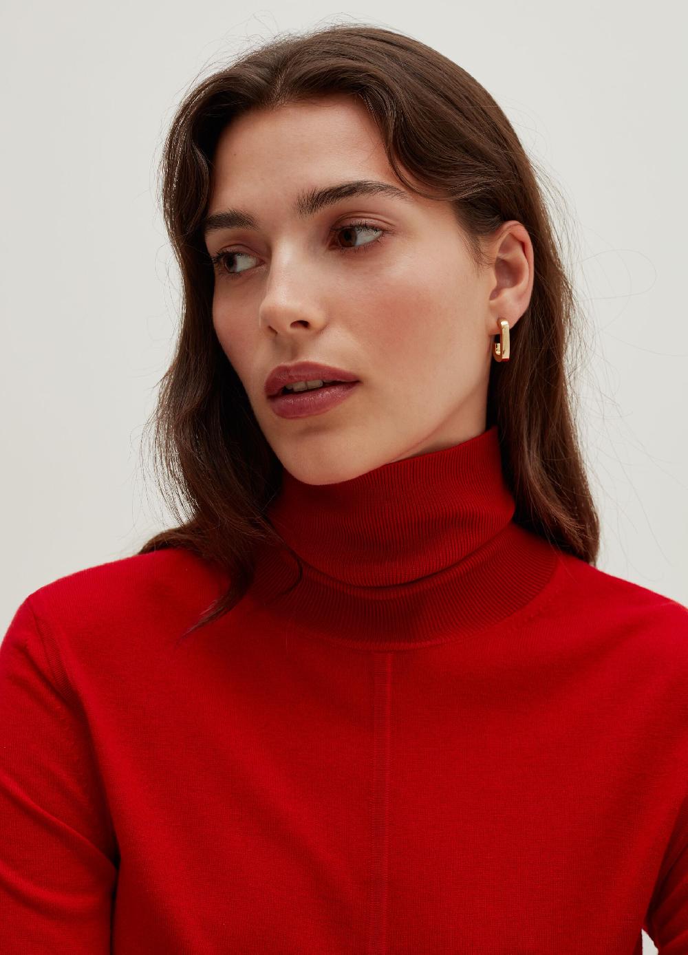 Stefanel Pullover in lana e seta a collo alto Offerte giornaliere